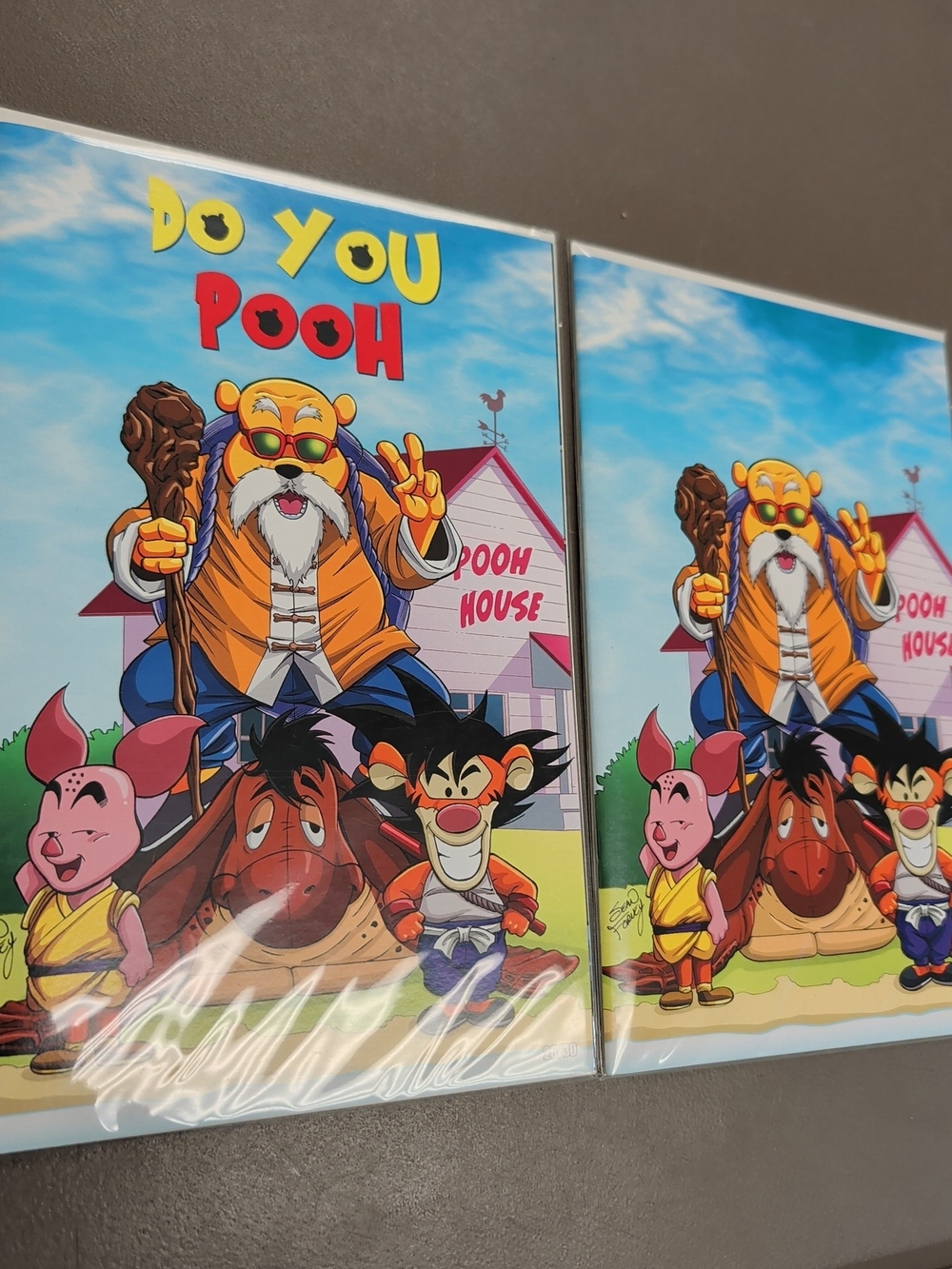 Do You Pooh Limited Edition 16/30 DBZ Homage  Trade And Virgin Set NM